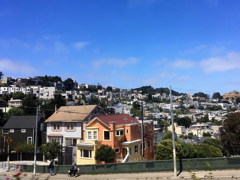 Die Hügel con San Francisco.