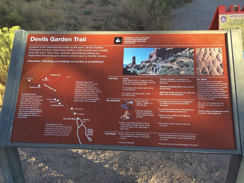 Devils Garden Trailhead